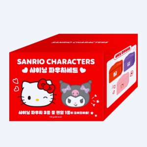 [선택확정]산리오 샤이닝 파우치 세븐일레븐 쿠로미 헬로키티 키티 기획세트