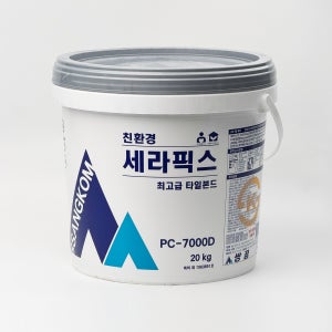 쌍곰 세라픽스 PC-7000D 타일본드 타일 접착제 화장실 벽면 덧방 20kg, 1개