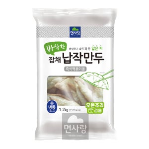 (냉동)바삭한잡채납작만두(면사랑)1.2kg