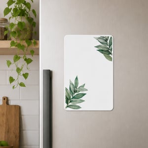 디자인 아트 고무 자석화이트보드 미니칠판 231x161mm 보타닉 인테리어 액자
