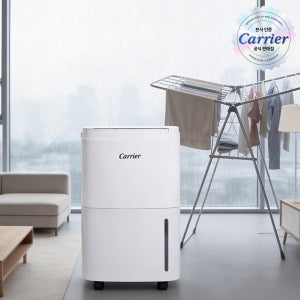 캐리어 대용량 제습기 34L 화이트 CDHC-340AAMWWYH 자동운전 연속배수 의류건조