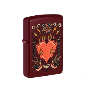 ZIPPO 46584 TATTOO HEART 레트로 무드 컬렉션 디자인