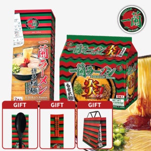 [이치란]돈코츠 라멘 밀키트 2인+매운 치지레 5인+굿즈 외