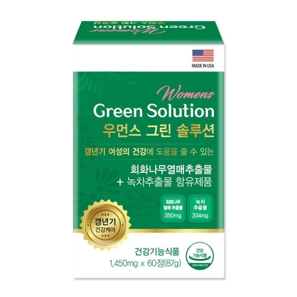 헬씨허그 <b>우먼스</b> 그린 <b>솔루션</b> 1,450mg 60정