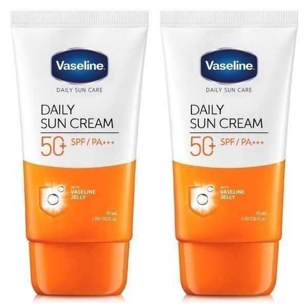 바세린 썬크림 SPF50+ PA+++ 2개 데일리 톤업 자외선차단제 {AA4}선스틱 1개