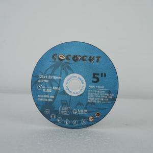 그라인더날 5인치 철 스텐 작업용 알루미나 절단석 코코컷 125mm, 600개