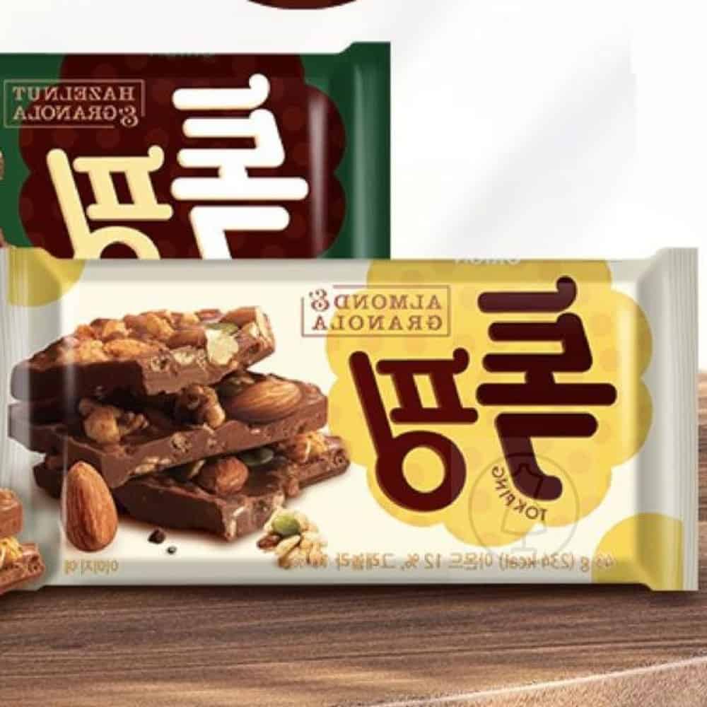 초콜릿바 간편간식 맛있는간식 톡핑