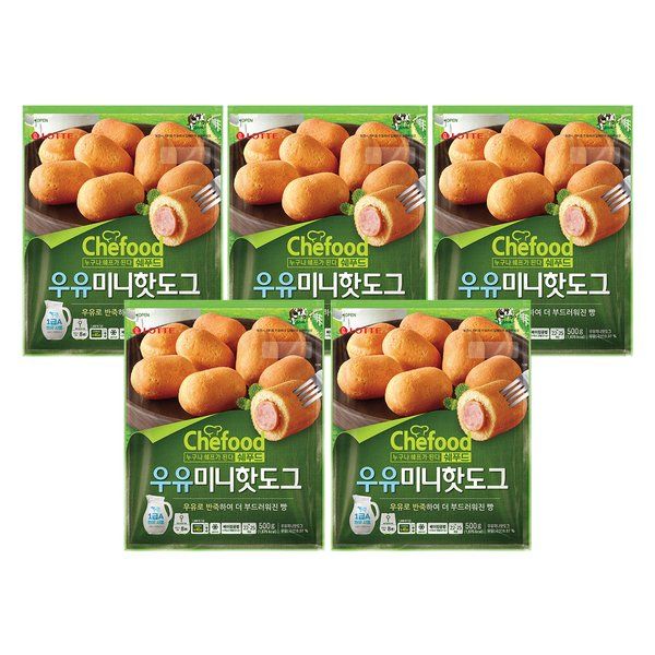 롯데푸드 쉐푸드 우유미니핫도그