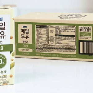 매일두유 99.9 플레인 저당두유 190ml 48팩