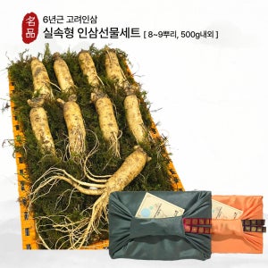 6년근 고려인삼 수삼선물세트 500g 금산도매시장 직거래 실속형 부모님선물