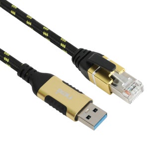 노트북 랜선 젠더 USB A타입 to LAN 케이블 맥북 랜젠더 5m, 1개