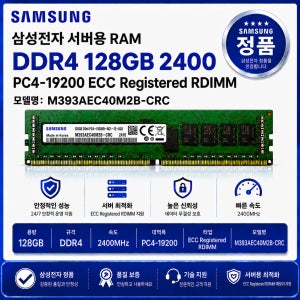 서버용 RAM DDR4 128GB 2400 PC4 19200 ECC REG M393AEC40M2B CRC