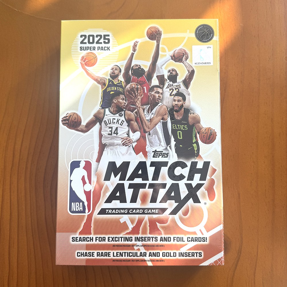 카유 2026 NBA 농구 트레이딩 카드 게임 매치 어택스 탑스 슈퍼 90장 포함 흥미로운 인서트 금박