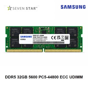 삼성전자 워크스테이션 DDR5 32GB 5600 메모리 PC5-44800 ECC UDIMM