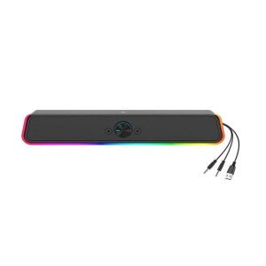 TG IC RGB LED 게이밍 컴퓨터 사운드바 스피커 S-U4 유선
