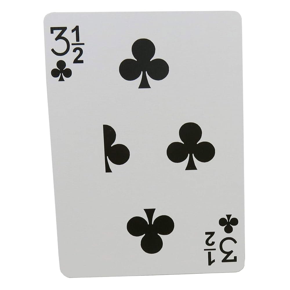클럽 3개 개그 매직 카드 자전거 트릭 3 1/2 of Clubs