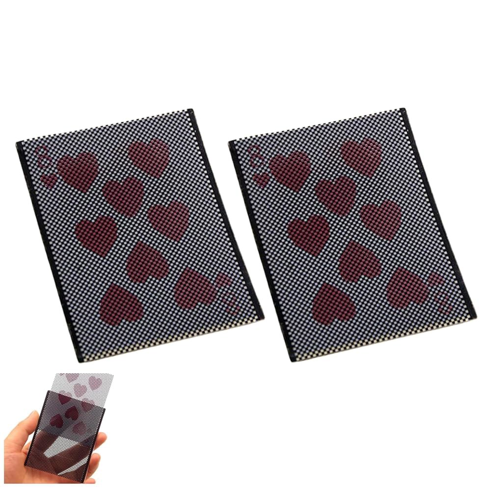 엔욜리딤크 2PCS 트릭 슬리브 클로즈업 숨겨진 카드 일루전 사라짐 체인지 매직 스트리트