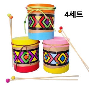 미니 북 인디언 드럼 만들기4인용 다 문화 체험 재료 수업