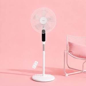 온휴 16인치 스탠드 리모컨 선풍기 OHF-R16WH 5엽날개 3단 풍량조절 타이머