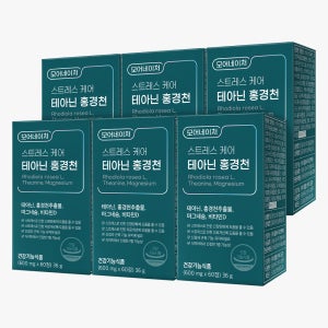 모어네이처 L 테아닌 홍경천 스트레스 긴장완화 피로회복 추출물 영양제 60정, 6개
