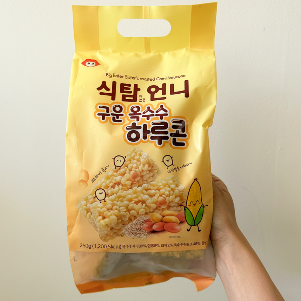 구운 옥수수과자 식탐언니 하루콘 미니봉지과자 콘스낵