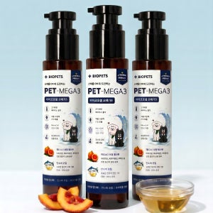 강아지 오메가3 심장 피부 항산화 종합 영양제 펫메가3 50ml, 3개
