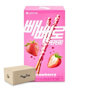 롯데 빼빼로 딸기 37g (1박스 - 40개)