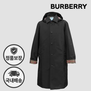 버버리 남성 후드 트렌치코트 81117271 81193381 BARNBURY 블랙