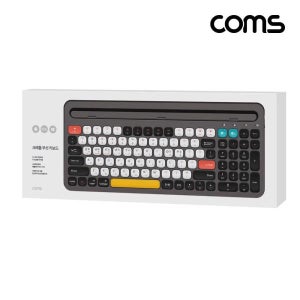 COMS 스마트폰 거치형 무선 블루투스 5.0 키보드(블랙) 태블릿키보드