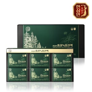 [농협 한삼인] 홍삼녹용진액 60ml 30포 국내산 녹용 진액 파우치