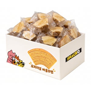 노브랜드 오리지널 바움쿠헨 27개(개별포장) 대용량 낱개포장 과자 사무실 간식