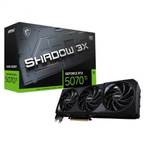 MSI 지포스 RTX 5070 Ti 쉐도우 3X OC D7 16GB 그래픽카드 VGA