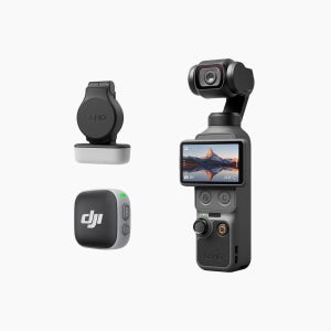 DJI Osmo Pocket 4 시네마틱 콤보 (에센셜 콤보 + Mic Mini 2 송신기 + Osmo Pocket 4 필라이트)