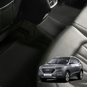 가온 TPE 찰랑 카매트 고무 벌집 차량 발매트 투싼 IX H140, 운전석+조수석+뒷자석