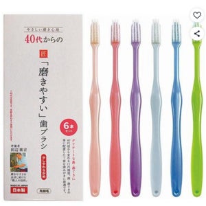 타나베칫솔 타나베일본장인칫솔 데일리치아관리 6개입 1세트 LT-59 40대용