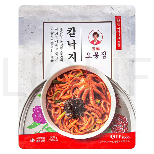 오봉집 기타 즉석요리 칼낙지 (냉동) 608g 1개