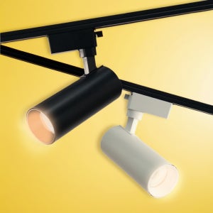 니테오 LED 원통 COB 레일조명 15W, 화이트, 전구색