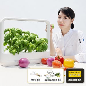 [틔운 썸머페스타] LG 틔운 미니 식물재배기 + 씨앗키트 + 영양제 + 꽃 구독권