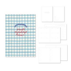 BASIC 언매치드 프렌즈 6개월 다이어리 (PVC커버 만년형) 01. Blue check