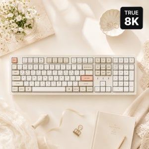 키크론 K10 Ultra 무선 8K 고성능 기계식 키보드 애플 레트로 파스텔, 라이트 저소음 바나나축