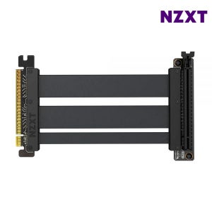 NZXT 그래픽카드 수직장착 PCIe 4.0x16 Riser Cable 200mm 블랙 MNS