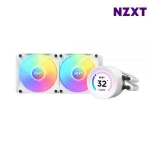 NZXT CPU쿨러 쿨링 수냉쿨러 KRAKEN 240 ELITE RGB 화이트 MNS