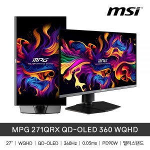 MSI 게이밍 모니터 멀티 QD-OLED 360Hz WQHD MPG 271QRX MNS