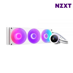 NZXT 쿨러 CPU냉각 RGB 수냉쿨러 게임 KRAKEN PLUS 360 화이트 MNS