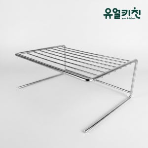 유얼키친 오픈형 언더선반 스텐 접시 정리대