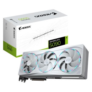 기가바이트 지포스 AORUS RTX5090 STEALTH ICE D7 32GB NVIDIA 그래픽 512BIT PCIE5.0