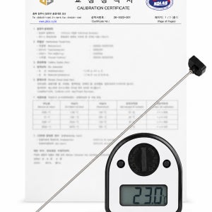 [원클릭교정] 써미트 검교정온도계 SDT12L 탐침센서50CM 해썹온도계 성적서+필증포함
