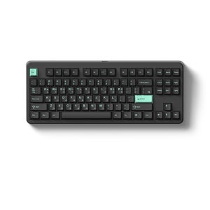 FL-ESPORTS NX87HE 유선 8K 래피드 트리거 자석축 키보드 민트 블랙, 저소음스톰축