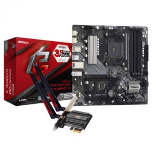 ASRock B550M Phantom Gaming 4 + WiFi7 랜카드 패키지 디앤디컴/ M