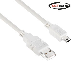 강원전자 넷메이트 USB2.0 AM-Mini 5핀 케이블 1m, 1개